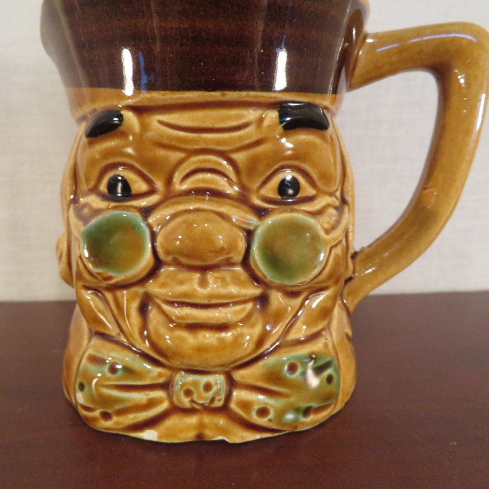 Vintage 19th Century Gent TOBY JUG China 3.5" Tall (92C)